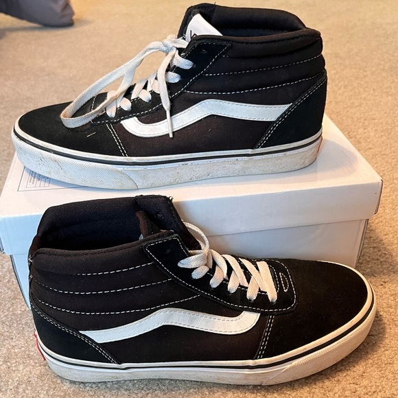Vans Shoes - Women’s Vans Sk8-Hi High Top Black Canvas Lace-up Casual Sneakers